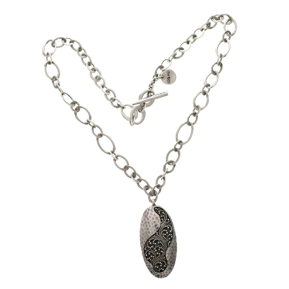 Lois Hill 925 Sterling Silver Filagree Necklace